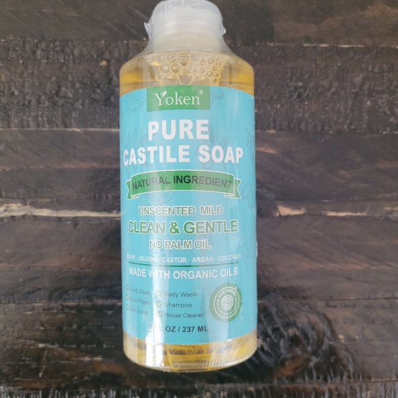NEW Pure Castile Soap Liquid Unscented 8oz - Picture 1 of 4